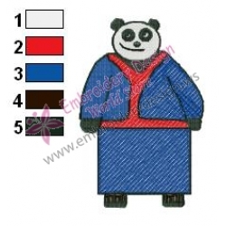 Kung Fu Panda Embroidery Design 15